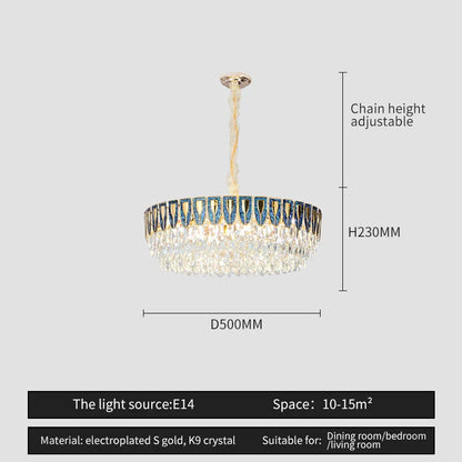 DecorBites™ Crystal Chandelier: Modern Luxury Lighting for Home, Hotel, Restaurant