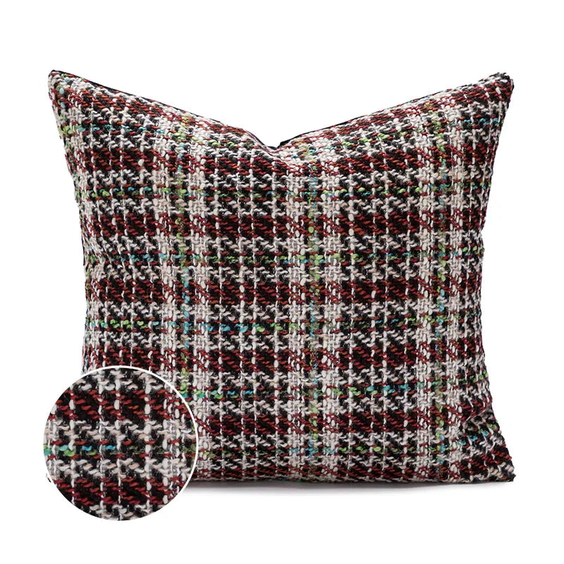 DecorBites™ Cartoon Christmas Pillow Covers: Festive Decor for Sofa - Embroidered Design