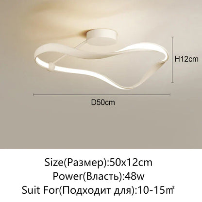 DecorBites™ LED Ceiling Light: Modern Minimalist Nordic Design for Bedroom, Living Room, Study, Kitchen & Restaurant