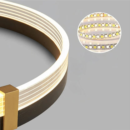 DecorBites™ Circle Chandelier Acrylic Shade, High-End Designer Hanging Lighting for Home and Restaurant