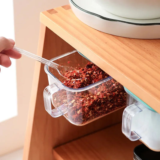 DecorBites™ Kitchen Spice Rack Organizer Set with Seasoning Containers and Spoons