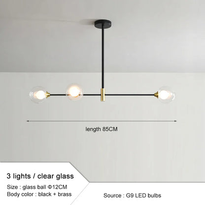 ثريا DecorBites™‎ على شكل كرة زجاجية للديكور المنزلي العصري والإضاءة