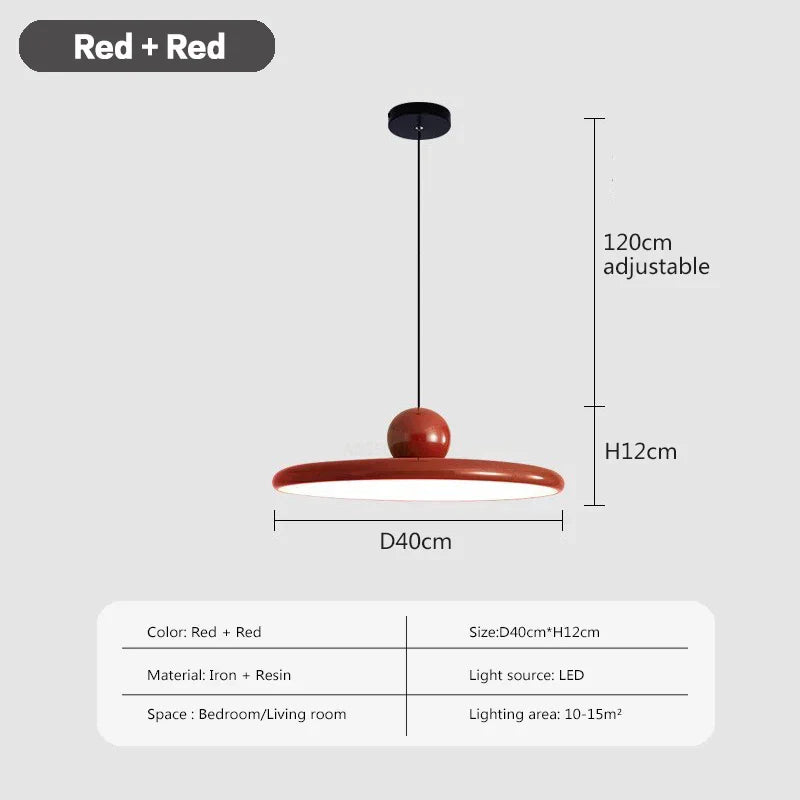 Lámpara colgante LED DecorBites™ Cream Wind Saucer para iluminación interior