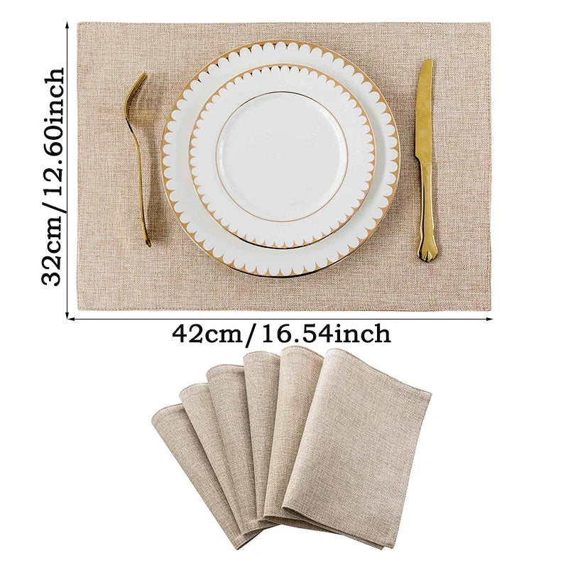 Linen Rectangular Table Mats