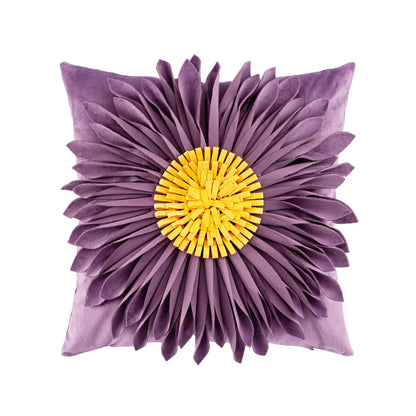 DecorBites™ Handmade Flower Cushion Cover - Light Luxury Decorative Pillows