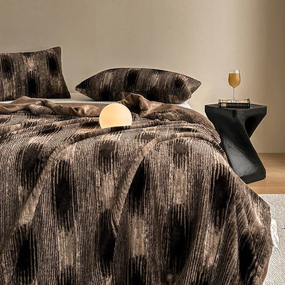 بطانية DecorBites™ المريحة على شكل أرنب صناعي مخملي من مخمل الحليب لتزيين الأريكة الفردية والقيلولة