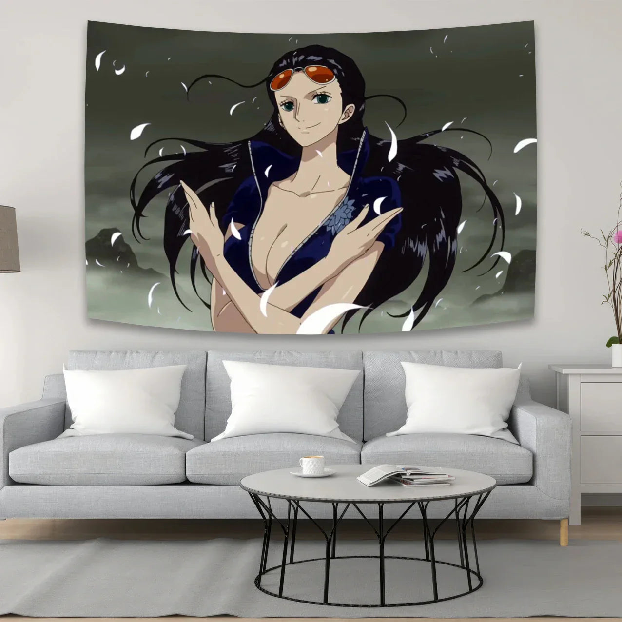 Decobites Anime One Piece Character Canvas Tapestry for Bohemian Wall Decor