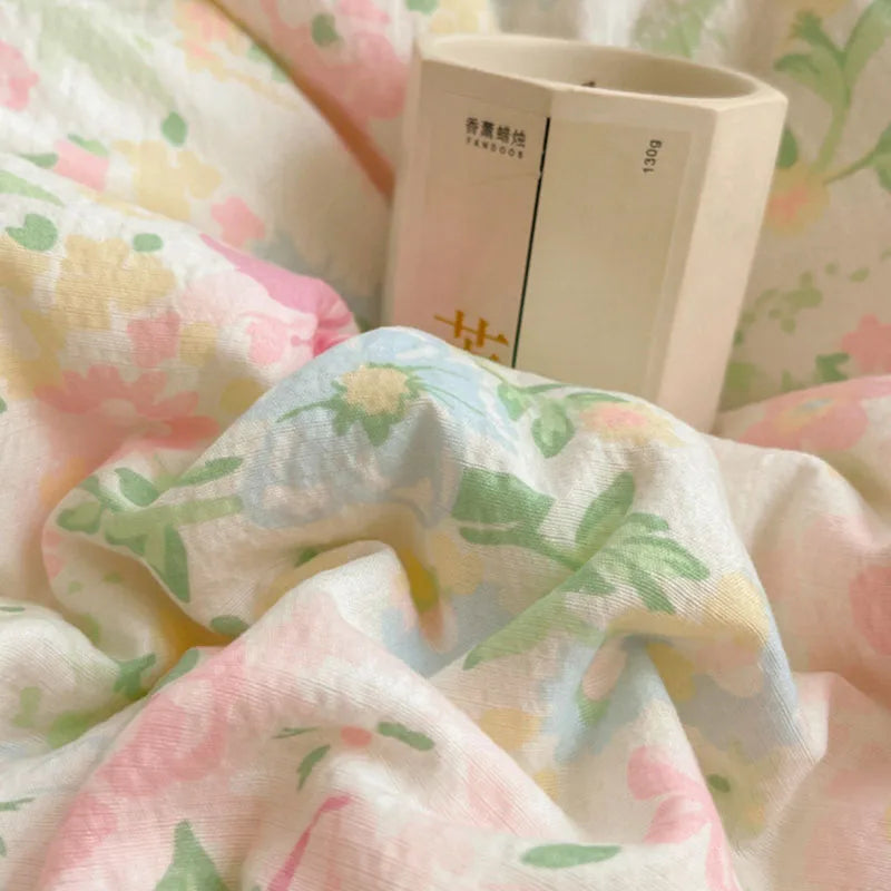 DecorBites™ Lace Romantic Comforter Set - Full Twin Double Size Bed Linens