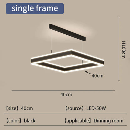 DecorBites™ Large Chandelier: Nordic Loft Staircase Pendant Light