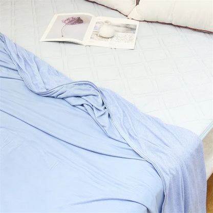 Decobites Cool Feel Summer Blanket: Smooth, Breathable, Double-Sided for Comfortable Sleep