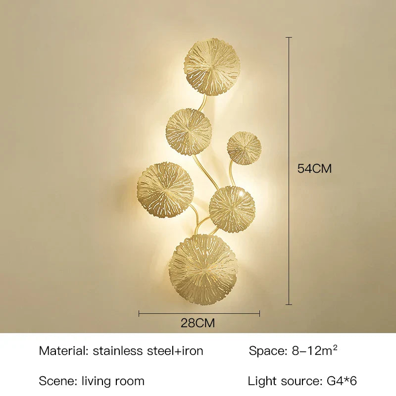 Lotus Leaf Wall Sconce
