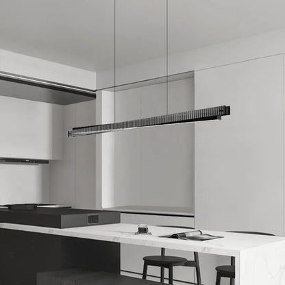 DecorBites™ Bar Shape Glass & Aluminum Chandelier: High-end Nordic Pendant Light for Luxury Ambiance