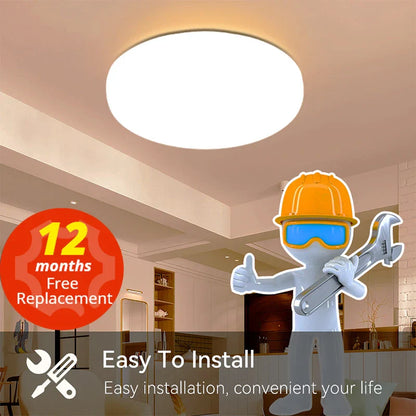 Lámpara de techo LED DecorBites™: Luminaria moderna de 220 V para sala de estar con diseño ultradelgado