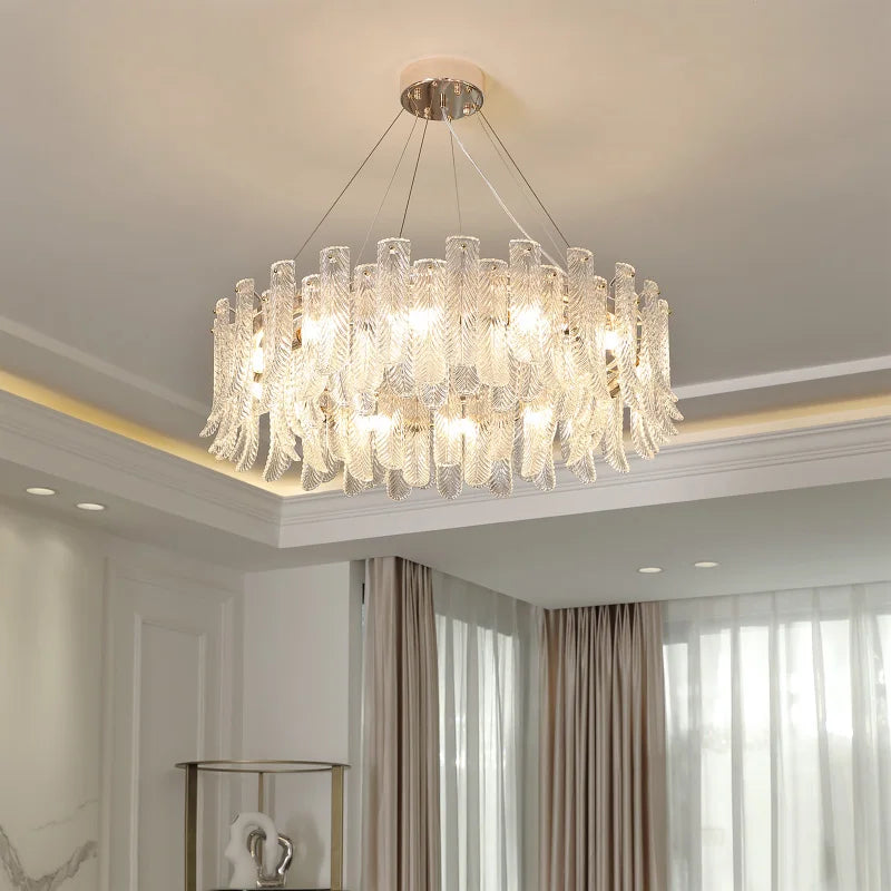 DecorBites™ Crystal LED Ceiling Lamp for Modern Living Room with Warm Light and Eye Protection