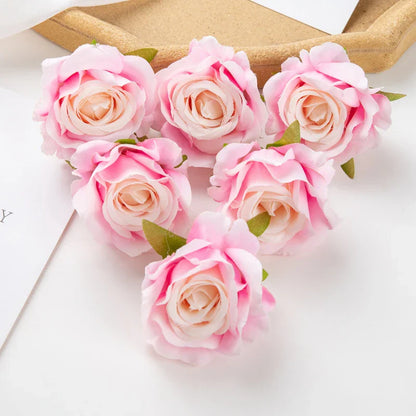 ديكوربايتس™ 100 قطعة من زهور الورد الحريرية الاصطناعية متعددة الألوان للديكور المنزلي وحفلات الزفاف