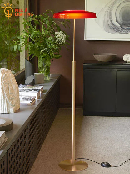 DecorBites™ DORA Stained Glass Floor Lamp Touch Switch Modern Vertical Table Lamp