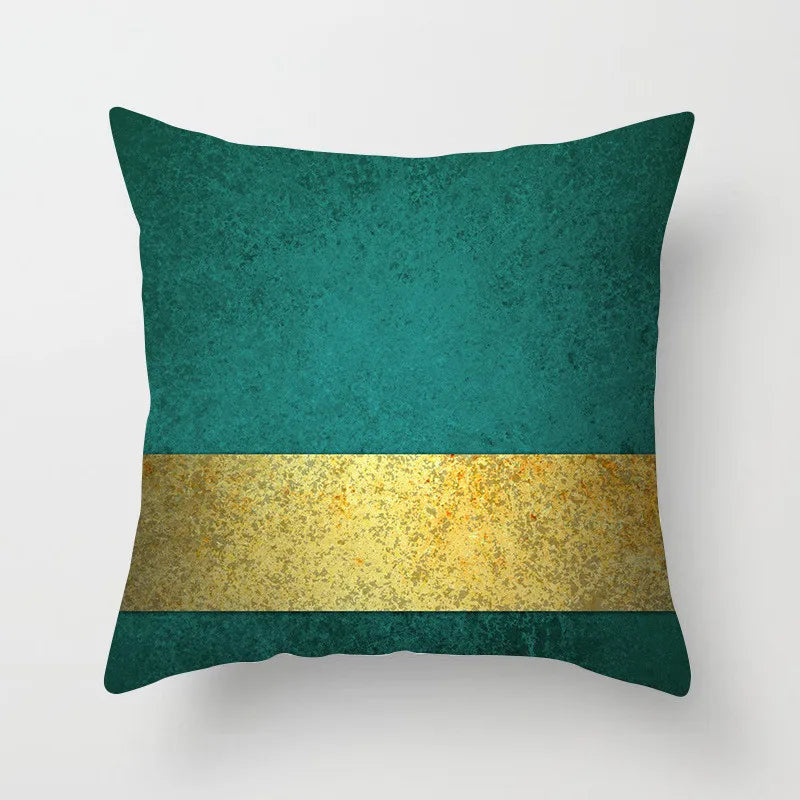 Geometric Leaf Feather Cushions