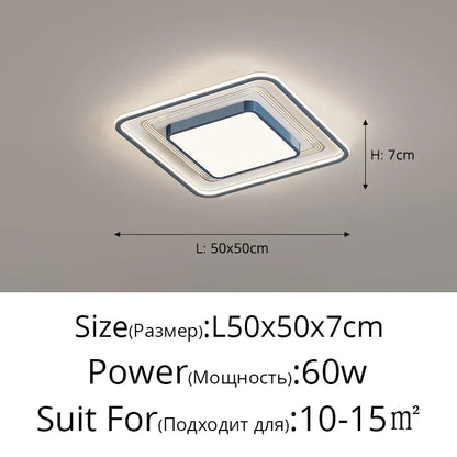 DecorBites™ LED Ceiling Light with Remote Dimming for Modern Nordic Home Decor