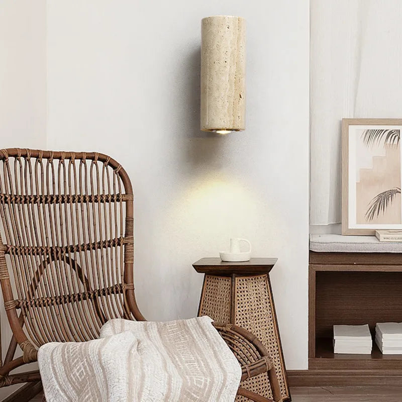 DecorBites™ LED Stone Wall Sconce Wabi-sabi Retro Home Decor