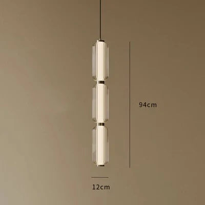 DecorBites™ Glass Staircase Pendant Light: American Retro Minimalist Restaurant Foyer Artistic Lamp