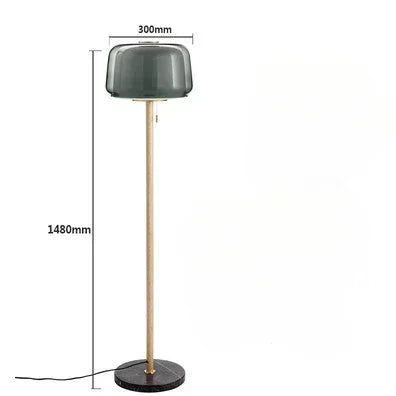 DecorBites™ Glass Floor Lamp: Modern Nordic Ins Sofa Decor Lighting for Living Room