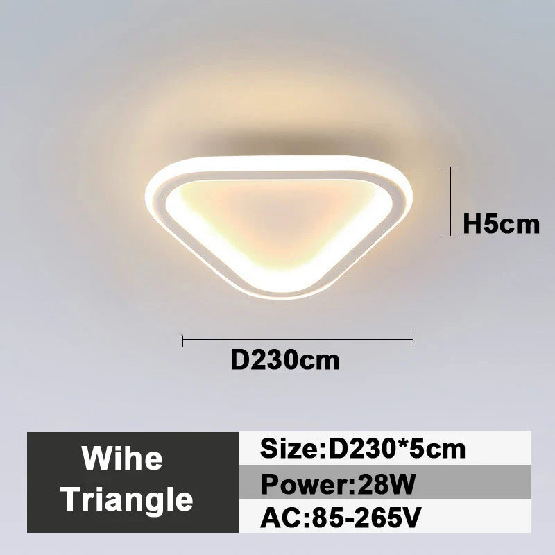 Lámpara de techo LED DecorBites™: Iluminación interior cuadrada y redonda, para dormitorio, recibidor, luz blanca neutra/fría/cálida