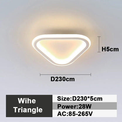 Lámpara de techo LED DecorBites™: Iluminación interior cuadrada y redonda, para dormitorio, recibidor, luz blanca neutra/fría/cálida