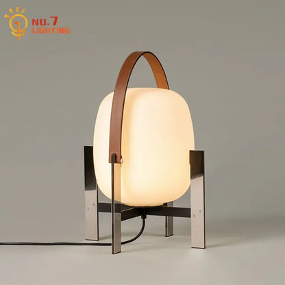 DecorBites™ Designer Metal Glass Art Table Lamp LED E27 Modern Light Fixtures for Home or Office
