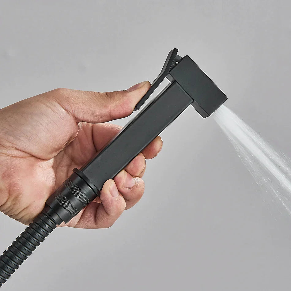 DecorBites™ Brass Bidet Faucet Single Cold Water Toilet Handle Jet Sprayer Mixer