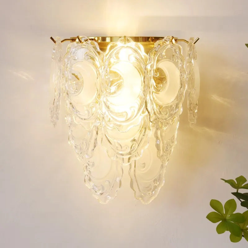 Lámpara de pared DecorBites™ Luxe de cristal para iluminación de pasillos, salas de estar, dormitorios y corredores.