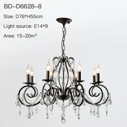 Lámpara de araña de cristal DecorBites™ para iluminación de dormitorio y sala de estar