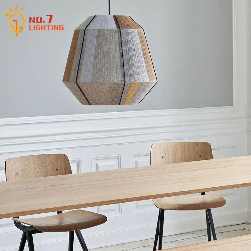 DecorBites™ Japanese Hemp Rope Pendant Lights for Zen Art Living Room Decor