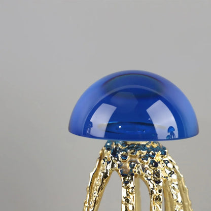 DecorBites™ Crystal Jellyfish Sculpture - Marine Organism Figurine for Home Decor