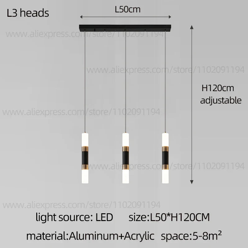 DecorBites™ LED Staircase Chandelier: Modern Duplex Home Lighting for Architectural Decoration