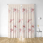 Decobites Floral Background Rod Pocket Curtains for Home Decor, Kitchen, Living Room