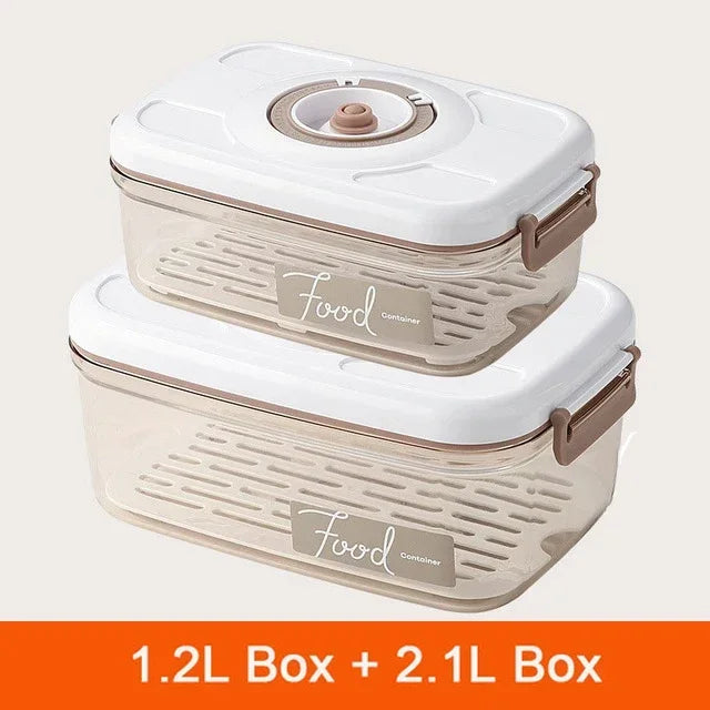 DecorBites™ Fresh-Keeping Vacuum Canister: Large Capacity Food Organizer.
