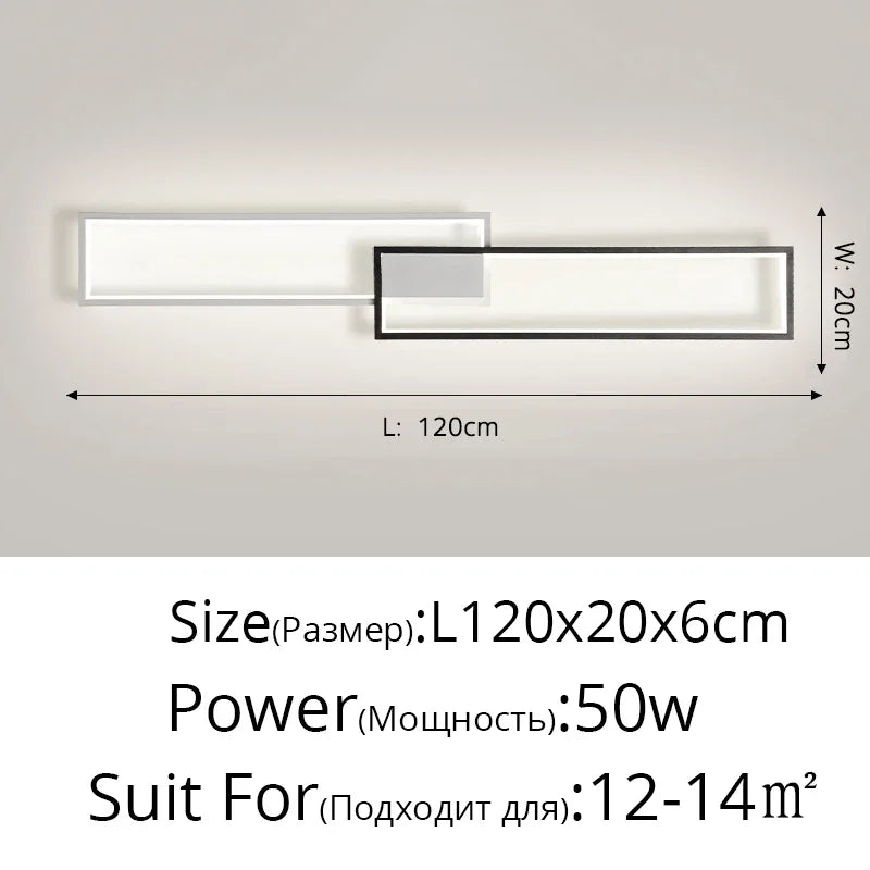 DecorBites™ LED Ceiling Light: Modern Fixture for Living Room, Kitchen & Hallway Lighting