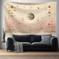 Decobites Nordic Sun Series Background Cloth: Sun and Moon Print Boho Tapestries