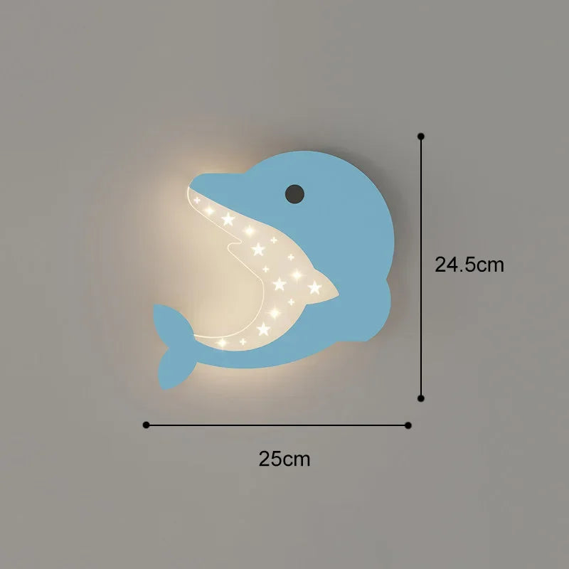 DecorBites™ Kids' Room Cartoon Wall Lamp: Cute LED Lighting for Bedroom, Aisle, Bedside