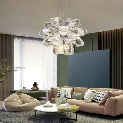 DecorBites™ Glass Pinecone LED Chandelier: Modern Art Deco Pendant Lighting