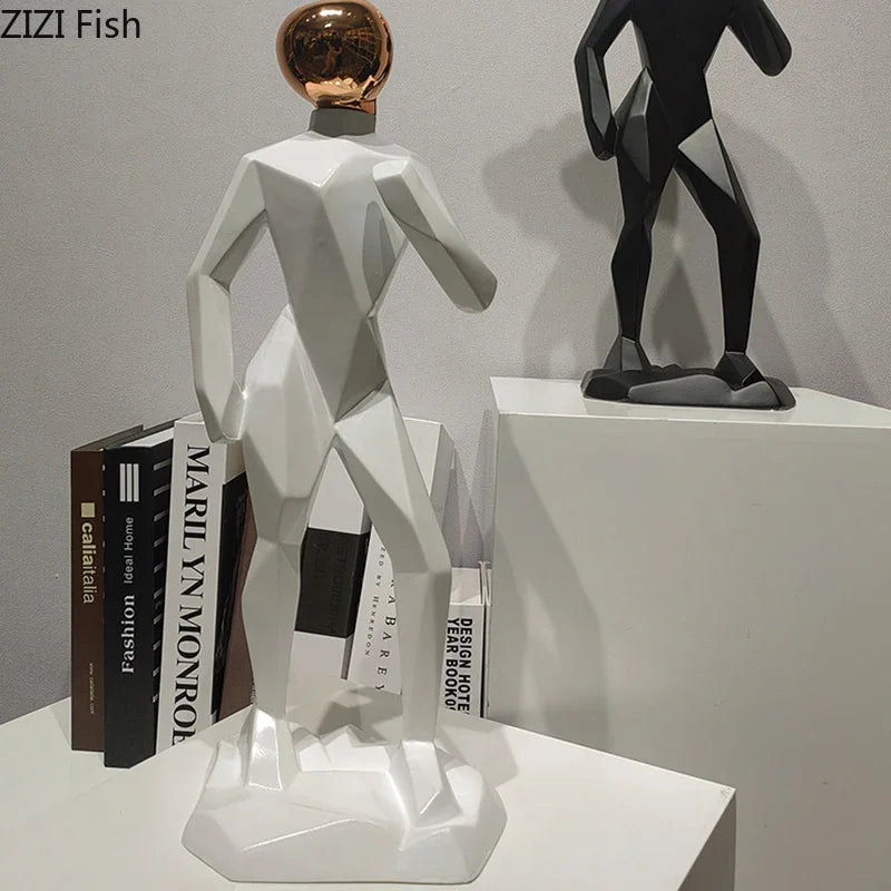 مجموعة ديكور الغرفة من منحوتات الراتنج التجريدية من DecorBites™