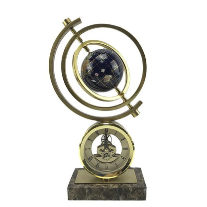 DecorBites™ Clock Globe Decoration: Elegant Office & Living Room Home Decor
