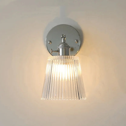 DecorBites™ Clear Glass Iron Wall Lamp - Dual Light Up Down Rotate for Home Décor