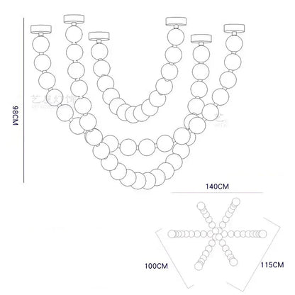 Lámparas colgantes LED contemporáneas DecorBites™ para sala de estar y comedor