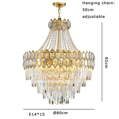 DecorBites™ Deluxe Crystal LED Pendant Lamp - Elegant Home Decor Lighting