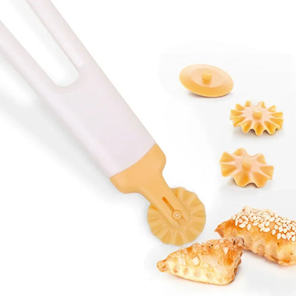 Cortador de masa DecorBites™: Herramienta para hornear y repostería para obtener empanadillas y galletas perfectamente redondas.