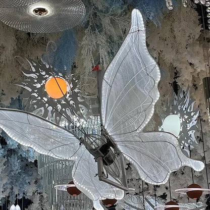 Lámparas colgantes de encaje con forma de alas de mariposa LED DecorBites™ para decoración romántica e iluminación de fiestas