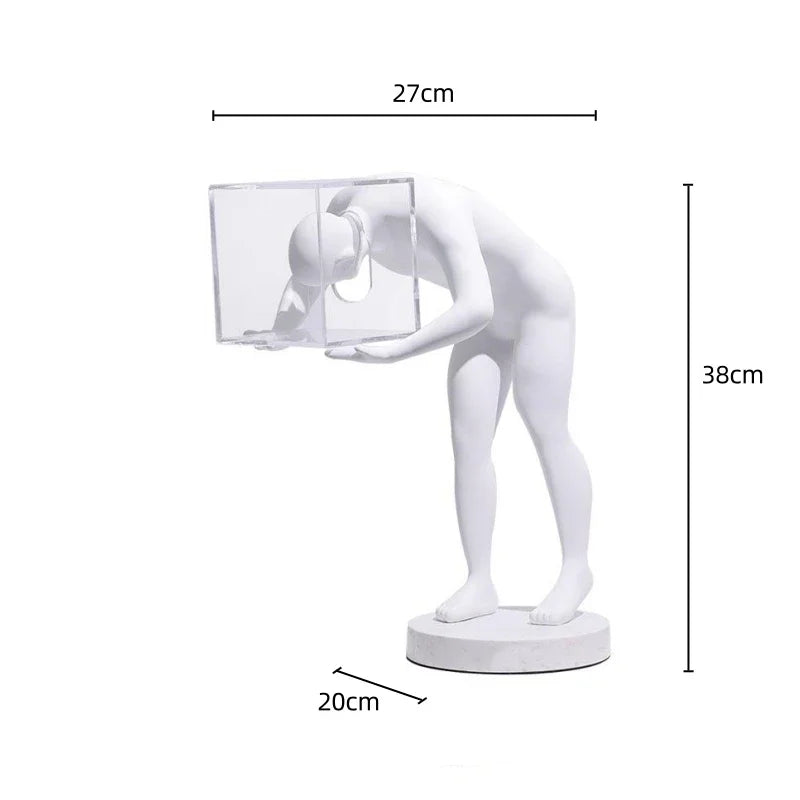 ديكوربايتس™ منحوتات تجريدية على شكل قفص لجسم الإنسان والعقل