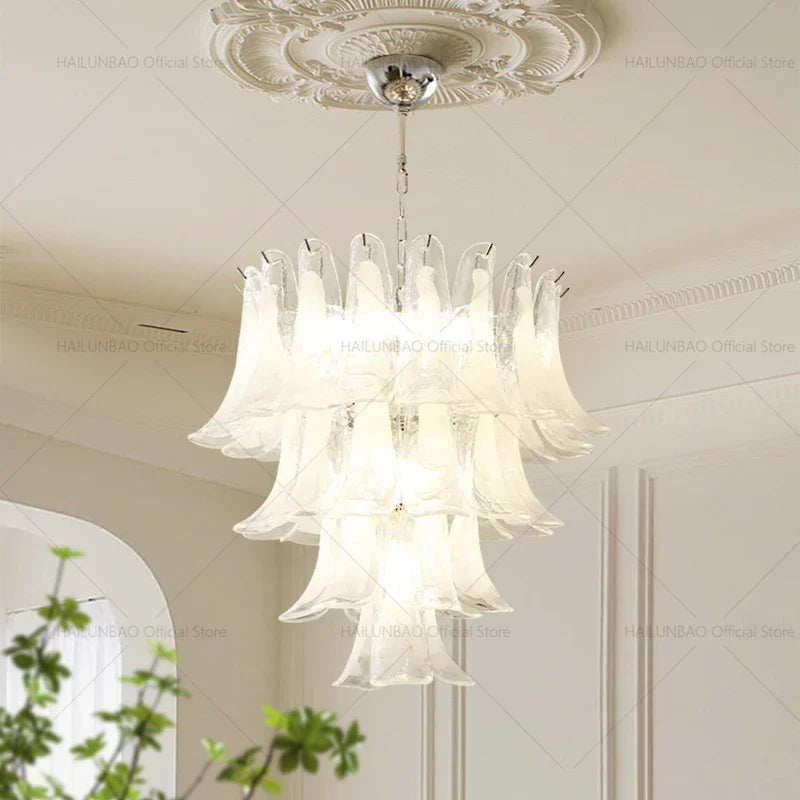 DecorBites™ Elegant Crystal Chandelier for Duplex Apartment & Villa Staircase