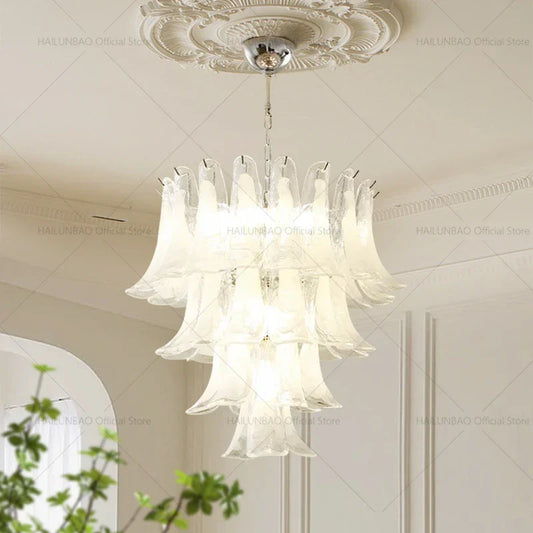 DecorBites™ Elegant Crystal Chandelier for Duplex Apartment & Villa Staircase